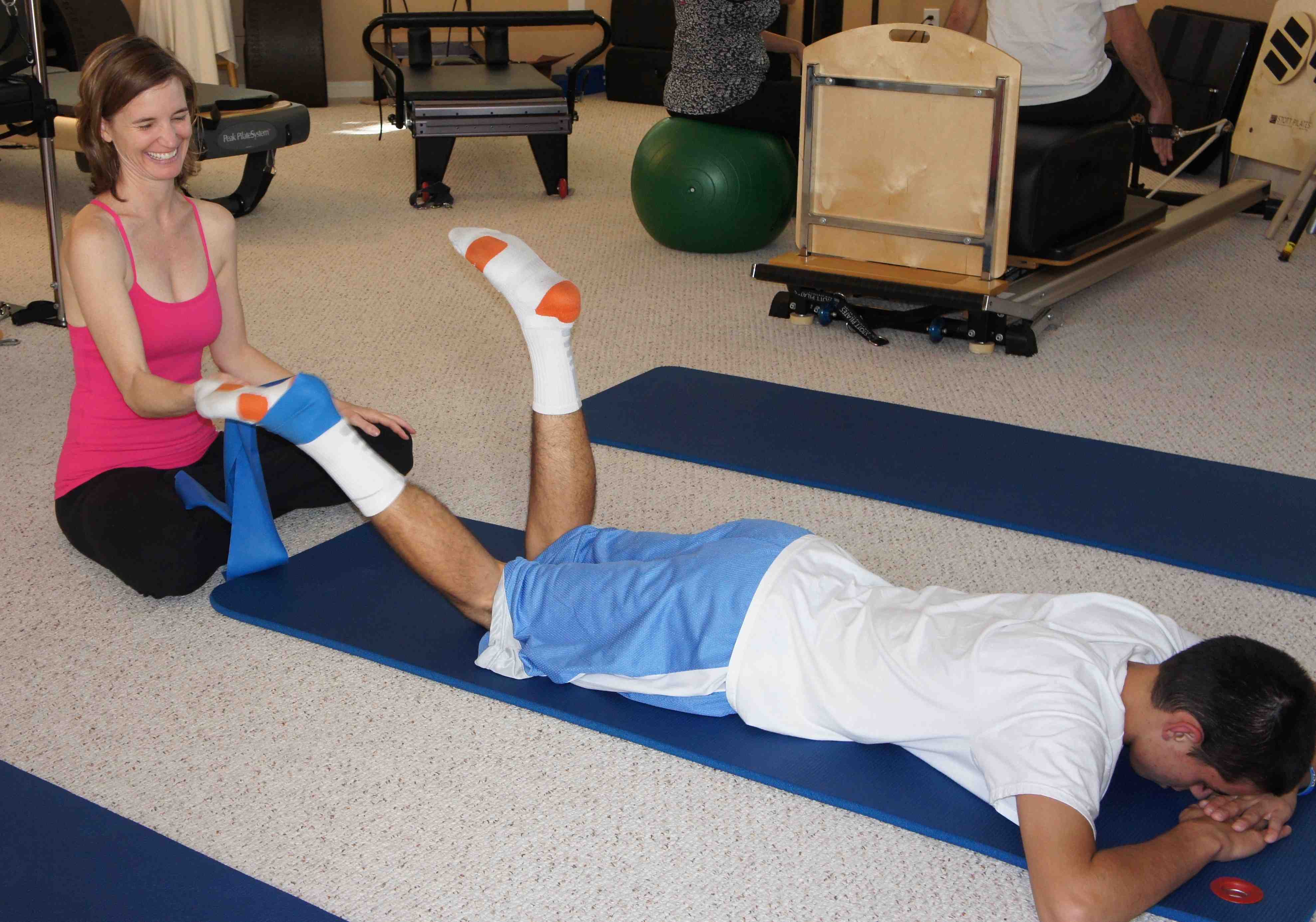 Pilates Exercises help Osgood Schlatter's Disease with Karena Thek