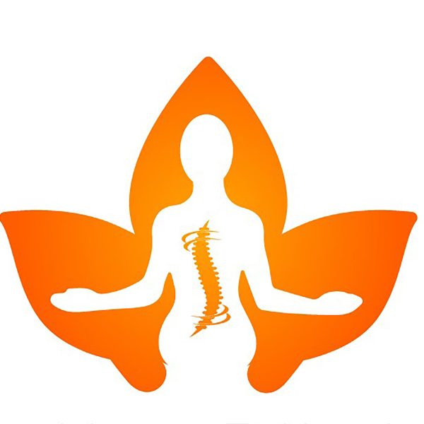 Scolio-Pilates® logo icon, a lotus flower with a seated figure and spine.